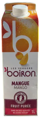 Produktbild von Boiron Mangopüree 1L ideal für Dessert ohne Zuckerzusatz