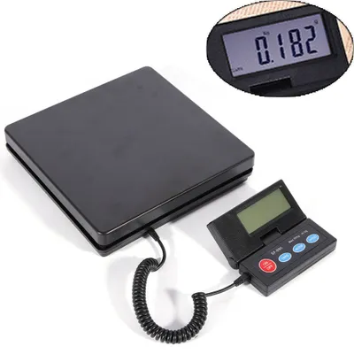 Image de Balance d'emballage Balance numérique Balance de précision Balance plate-forme Balance d'expédition avec écran LCD numérique Noir 50kg-2g