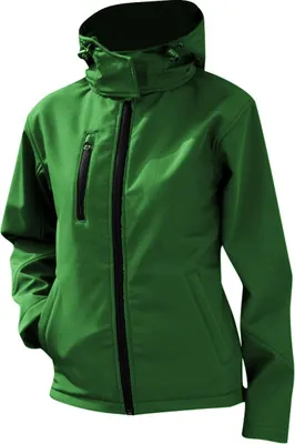 Produktbild von Result Core Lite Damen Softshell-Jacke mit Kapuze FK619 (2XL) (Grün/Schwarz)