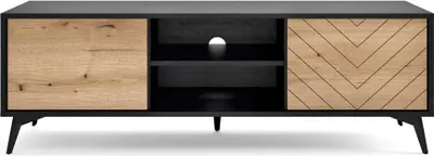 Produktbild von TV-Ständer Eichenholz Diamond 154cm in Eiche evoke / schwarz