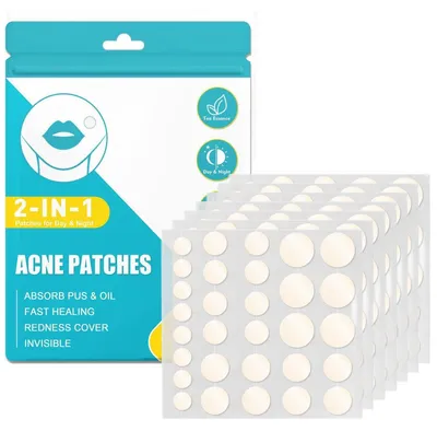 Produktbild von Pickel Patches Hydrokolloid mit Teebaumöl & Salicylsäure 528 Stück Tag & Nacht Unsichtbar