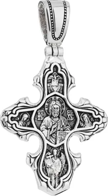 Produktbild von Exquisiter Kettenanhänger 925 Silber Kreuzifix Jesus 38,6x 29mm Exquisit