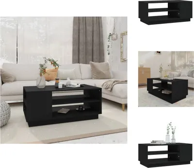 Obrázek produktu pro vidaXL Konferenční stolek černý 102x55x43 cm materiál na bázi dřeva - Konferenční stolky