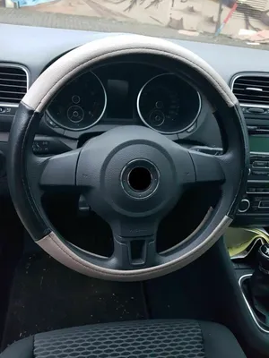 Produktbild von Lenkradbezug in Kunstleder (Beige Schwarz)
