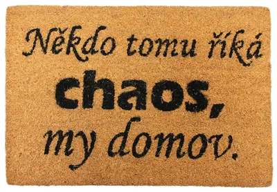 Produktbild von Home Elements Fußmatte Manche nennen es Chaos