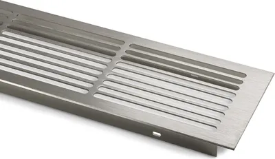 Produktbild von Lüftungsgitter Aluminium 500 x 86 mm Schlitzgitter Belüftung Edelstahloptik
