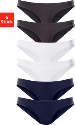 Produktbild von VIVANCE ACTIVE Jazz-Pants Slips 6 er-Pack marine, schwarz, weiß Größe 40/42