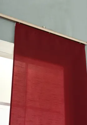 Produktbild von Schiebegardine Flächenvorhang Wildseide Optik Vorhang Gardine , 245x60 cm (Höhe x Breite) , Bordeaux, 85620