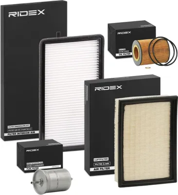 Produktbild von RIDEX Filterset Inspektionspaket Filtersatz für BMW 3 Limousine (E36) 3 Coupe (E36) 3 Cabrio (E36)