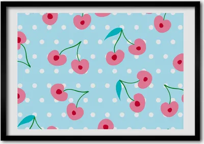 Produktbild von Bild - Bilderrahmen - 100 cm x 70 cm - MDF - Rahmen - Foto - Wandkunst Obst Symbole