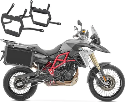 Immagine prodotto di Set valigia in alluminio + portavaligie adatto per BMW F 800 GS 08-18 alluminio