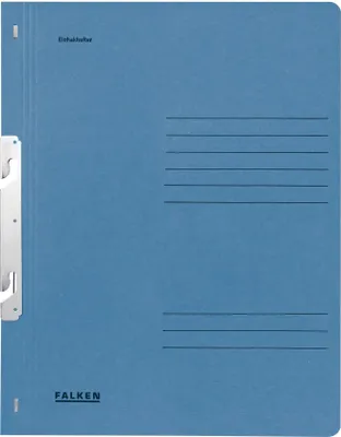 Produktbild von Falken 50x Einhakhefter A4 RC-Krt. 1/1 Vorderd., Behörde, Blau, 80004070F