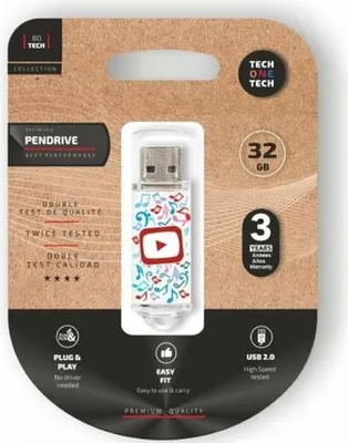Obrázek produktu pro Memoria USB Tech One Tech TEC4019-32 32 GB