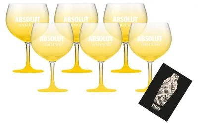 Produktbild von Absolut Sensations 6er Set Ballonglas Cocktailglas 6x Longdrink Gläser mit Stiel