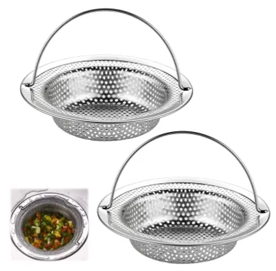 Productafbeelding van Twee gootsteenfilters, met handgreep, keukensieve, voor de spoelbak