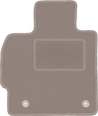 Produktbild von Fahrerfußmatte Velours beige passend für Mazda CX-7 (2009-2012, SUV) – mit Befestigungen – passgenau