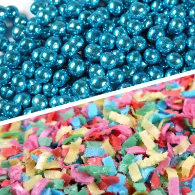 Produktbild von Streuselheld 2er Set Sommerglanz 50g Schokoladenstreusel für frühlingshafte Kuchen & Sommerdesserts