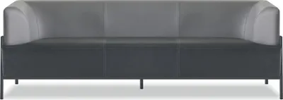 Produktbild von Schwarzes Arbeitszimmer Set Edle Sitzmöbel  Kunstleder Möbel