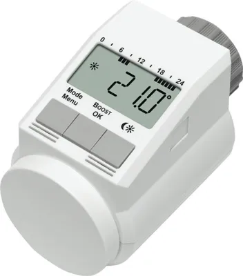 Produktbild von Eqiva Heizkörperthermostat, Weiß, Model L, handlich