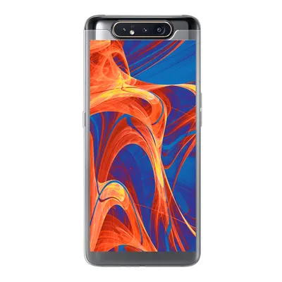 Produktbild von MuchoWow® Handyhülle Schutzhülle Hülle für Samsung Galaxy A80 Kunst - Wellen - Farbe - Psychedelisch Silikon Softcase Handy Hülle - Schutzdeckel