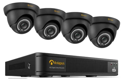 Produktbild von Anlapus 1080P Überwachungskamera Set Außen ohne HDD mit Kabel