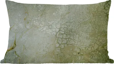 Produktbild von MuchoWow® Zierkissen Sofakissen Wohnzimmer Dekokissen 60x40 cm Wand - Grün - Erde - Kopfkissen - Polster mit Foto