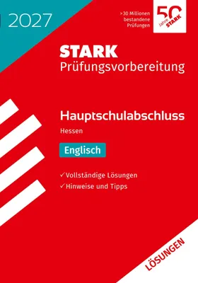 Produktbild von STARK Lösungen zu Englisch - Hauptschulabschluss 2027 Hessen - Prüfungsvorbereitung