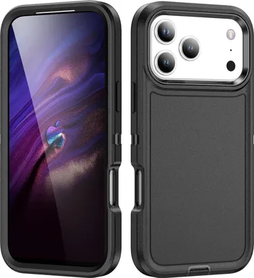 Produktbild von Mobigear Rugged iPhone 17 Pro Hülle Hardcase Backcover Stoßfest - Schwarz