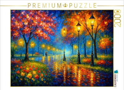 Produktbild von CALVENDO Puzzle Lichterstimmung im Park | 2000 Teile Lege-Größe 90x67cm Foto-Puzzle für glückliche Stunden