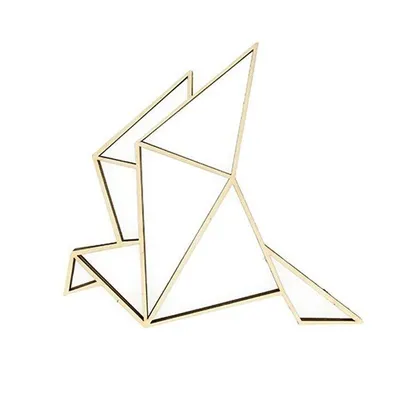 Produktbild von MDF hölzerne Figur - Origami-Vogel