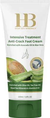 Produktbild von Health&Beauty Intensive Behandlung Anti-Riss Fußcreme Angereichert mit Avocadoöl & Aloe Vera 100ml