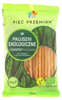 PALUSZKI Z SAMOPSZY PEŁNOZIARNISTE BIO 45 g - PIĘĆ PRZEMIAN