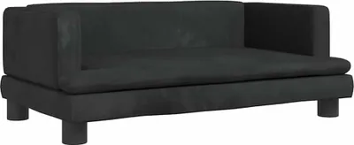 Obrázek produktu pro vidaXL Pelíšek pro psy černý 80x45x30 cm Velvet