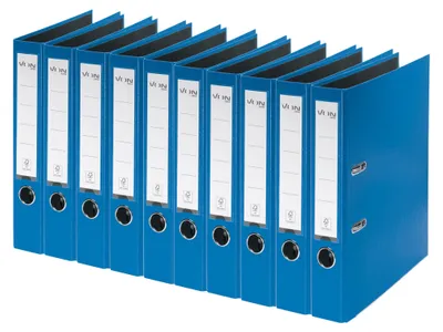 Produktbild von VON Leitz Ordner A4, 10er Pack, Karton mit Kunststoffeinband, 50 mm Rückenbreite