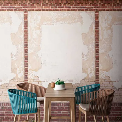 Produktbild von Profhome 392391-GU Fototapete Ziegelstein braun beige rot creme 1,59 m x 2,8 m