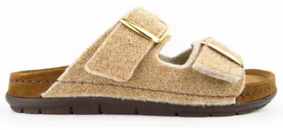 Produktbild von Rohde Softfilz leinen/gold Pantolette Gold in Gr. 41