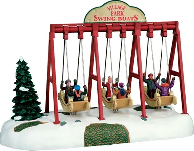 Produktbild von Lemax Weihnachtsdorf Schiffschaukel Winter Deko Weihnachten Deko Figuren Deko