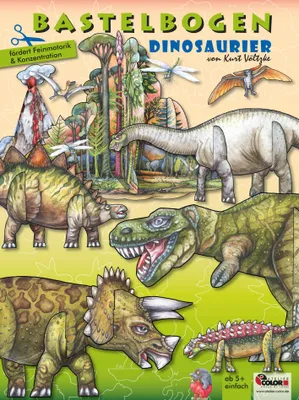 Produktbild von Dinosaurier Bastelbogen