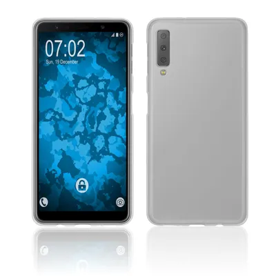 Produktbild von PhoneNatic Case kompatibel mit Samsung Galaxy A7 (2018) - clear Silikon Hülle matt Cover