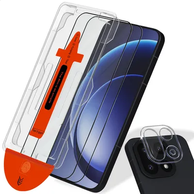 Obrázok produktu pre 2-balenie OnePlus 15 Ochranné sklo na displej & 1-balenie ochrana objektívu - Tvrdené sklo | [Automatická inštalácia] - Bez bublín