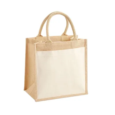 Produktbild von Westford Mill - Einkaufstasche, Tasche, Jute BC5410 (Einheitsgröße) (Natürlich)