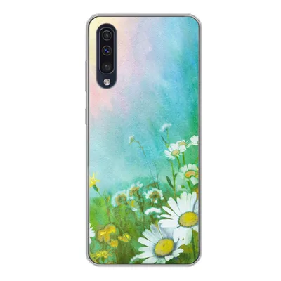 Produktbild von MuchoWow® Handyhülle Schutzhülle Hülle für Samsung Galaxy A50 Gänseblümchen - Sonne - Sommer Silikon Softcase Handy Hülle - Mobiltelefonhülle
