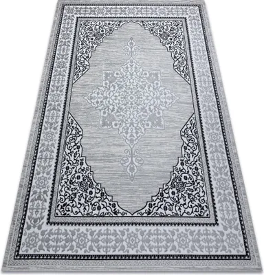 Produktbild von Modern GLOSS Teppich  8490 52 Ornament, stilvoll, Rahmen elfenbein / grau beige 240x330 cm