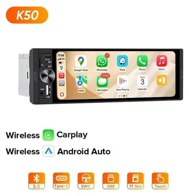 Productafbeelding van CarPlay, touchscreen-interface, multimedia-ondersteuning, K50 draadloze CarPlay
