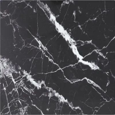 Obrázek produktu pro Maison Exclusive – deska stolu, černá, 40 × 40 cm, 6 mm tvrzené sklo s mramorovým vzhledem