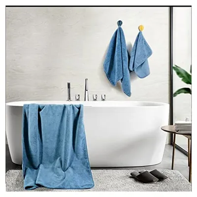 Produktbild von Handtuch-Set - schnelltrocknende und fusselfreie Mikrofaser - 6-teilig (Blau)