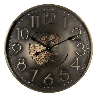 Produktbild von Wall Clock – Golden Iron – 60 x 8 x 60 cm