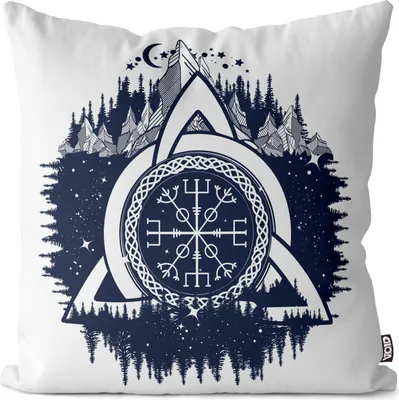 Produktbild von VOID Wikinger Kelten Wappen Kissenbezug Kissenhülle Sofakissen Kissen Deko Outdoor-Kissen Dekokissen