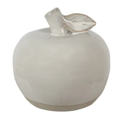Produktbild von Clayre & Eef Dekoration Apfel 13 cm Beige Porzellan