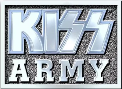 Image de Kiss - Bloc - Badge "Army" - Métal RO7658 (Taille unique) (Gris/argent)